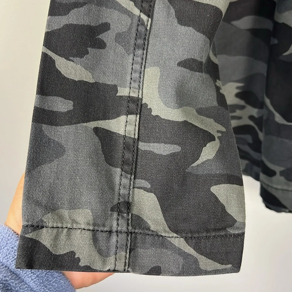 Lovers +‎ Friends X REVOLVE Revolve Denim Camo Long Sleeve Jacket NWOT